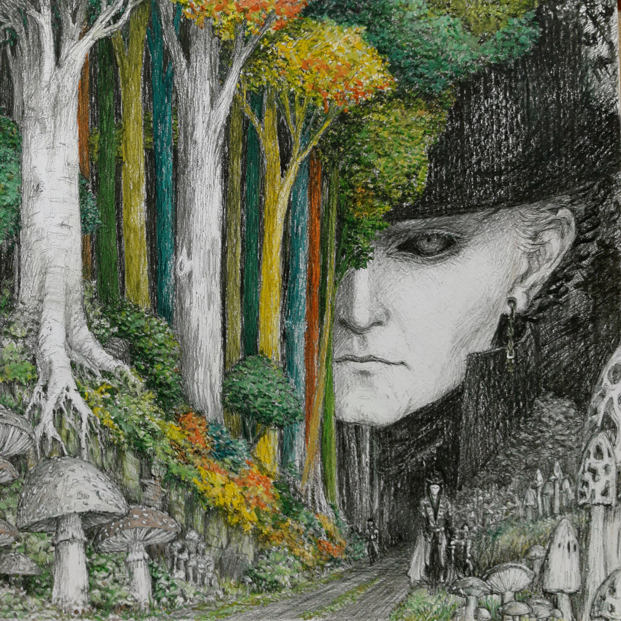 the face of the colorful forest --chaos 5 --sref 5549316979