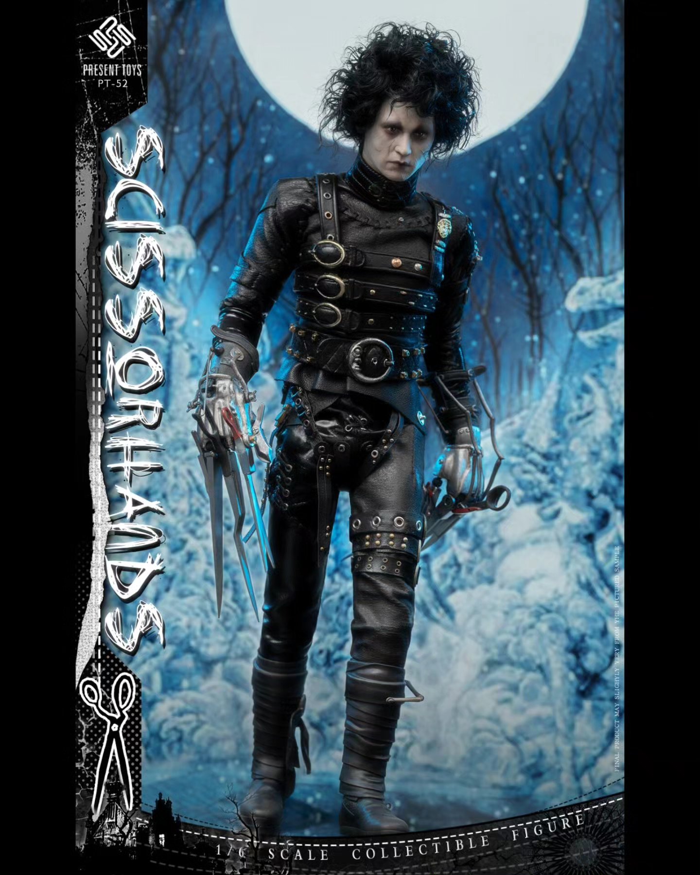 PRESENT TOYS PT-sp52 1/6 Edward Scissorhands Action Figure