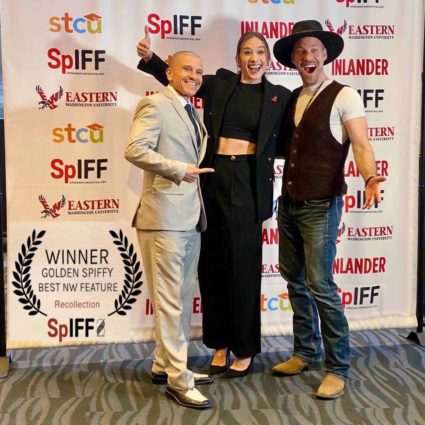 Cesar - . Two weekends ago in Spokane with my co-stars Rosslyn & Falk ...