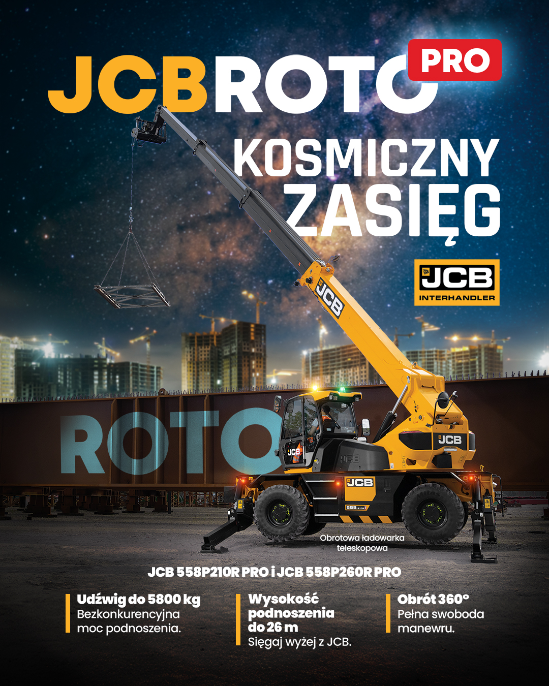 Interhandler - NOWOŚĆ! JCB 558 ROTO PRO – Twoja przewaga na wysokości ...