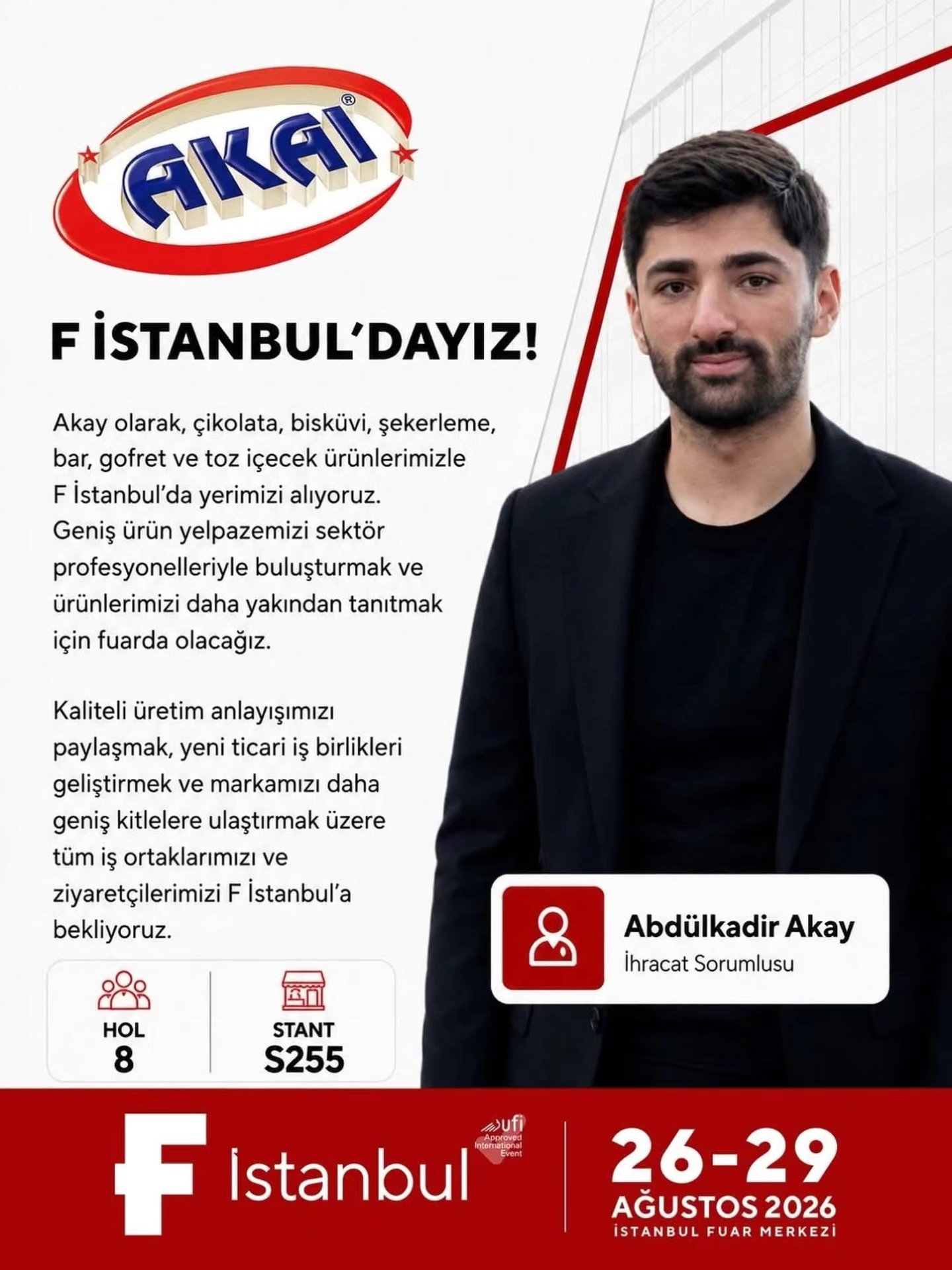 Midyat'ın markası Akay, F İstanbul 2026 Gıda Fuarı'nda Sektör