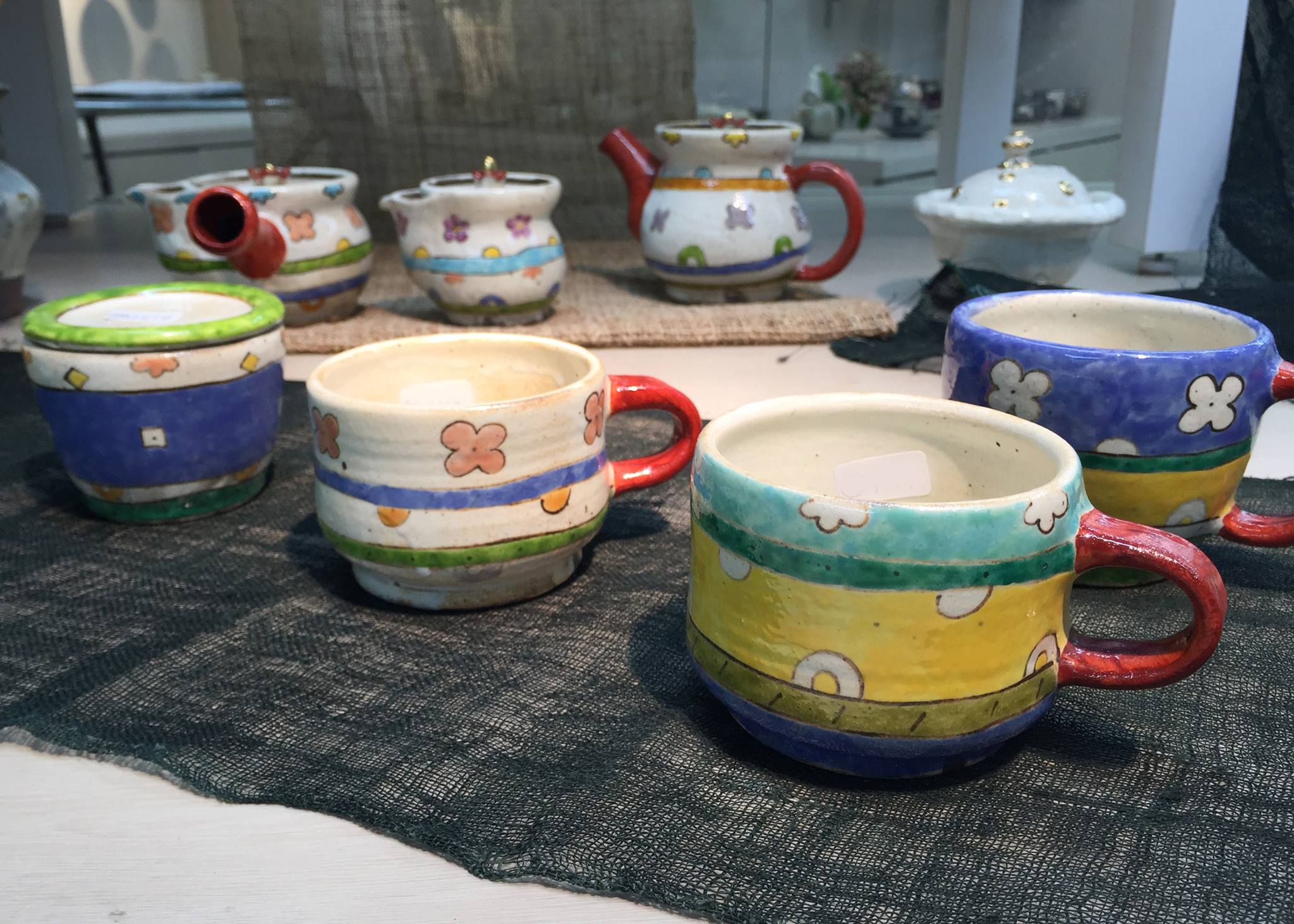 元工房 小川洋子さんの陶器展示販売中です(^_-) 神埼に工房を構える 