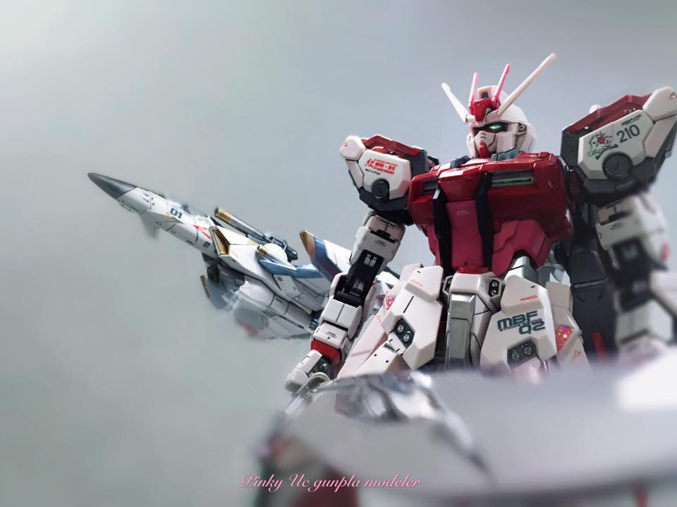 PG 1/60 MBF-02 Strike Rouge + Skygrasper (Repainted)