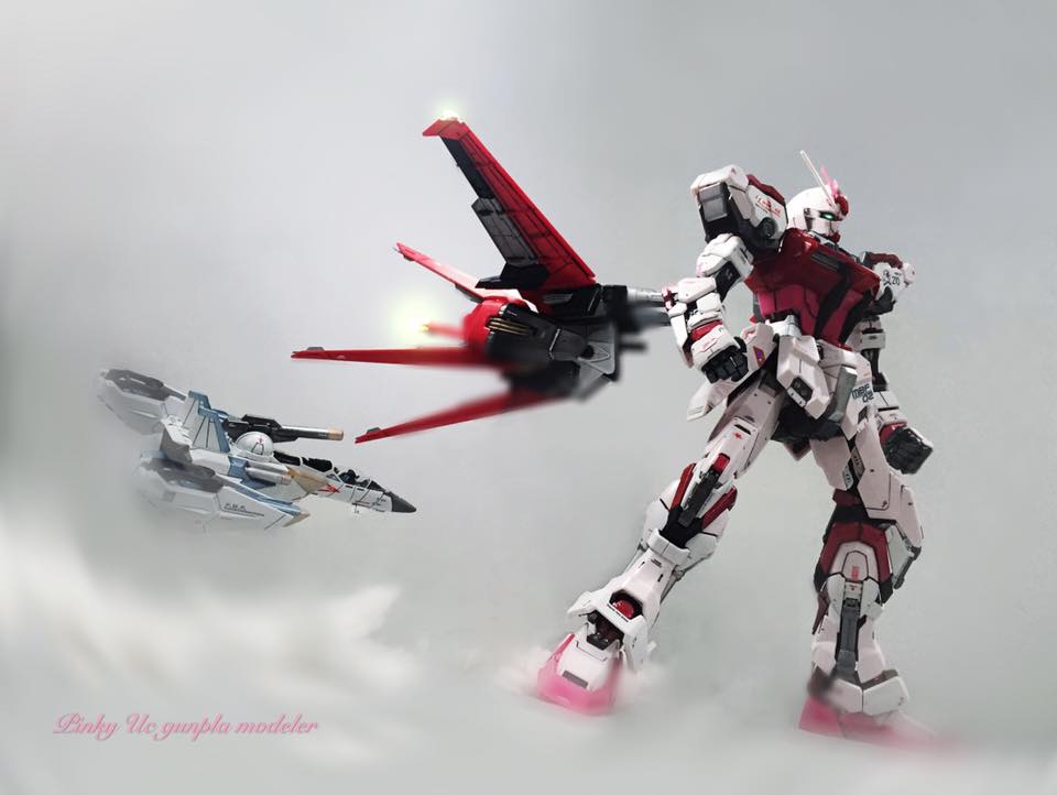 PG 1/60 MBF-02 Strike Rouge + Skygrasper (Repainted)