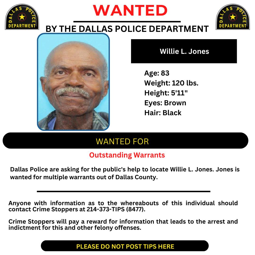WantedWednesday – Willie L. Jones Anyone with information on the