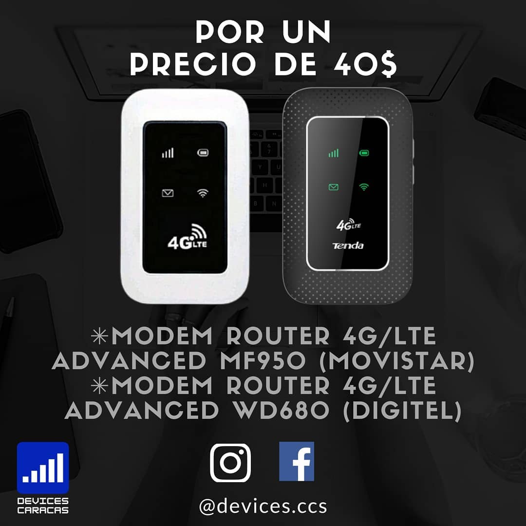 Devices Caracas - ️MODEM ROUTER 4G LTE ADVANCED MF950...