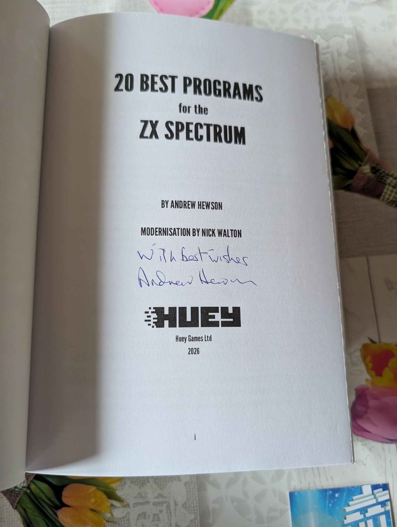 Yeiiii just arrived today. Signed by Mr. Andrew Hewson himself.👍