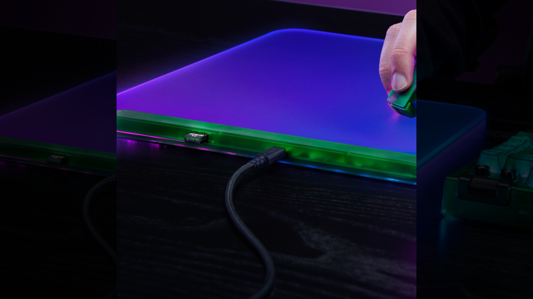 Razer - RAZER FIREFLY V2 PRO PHANTOM GREEN EDITION – Lót chuột chơi ...