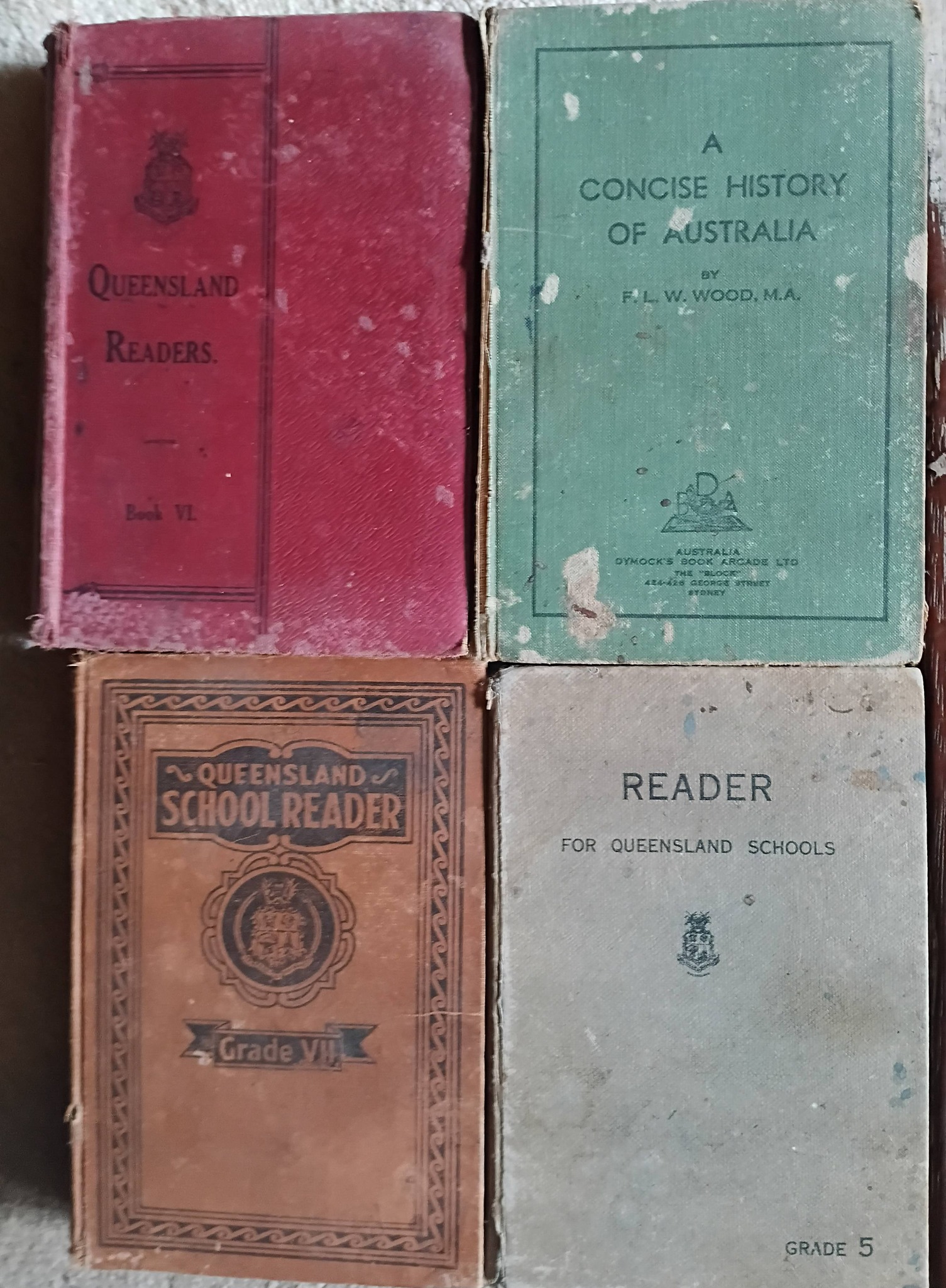 4 Queensland school book's 🏫 1913 35 and 1939. One 1967.