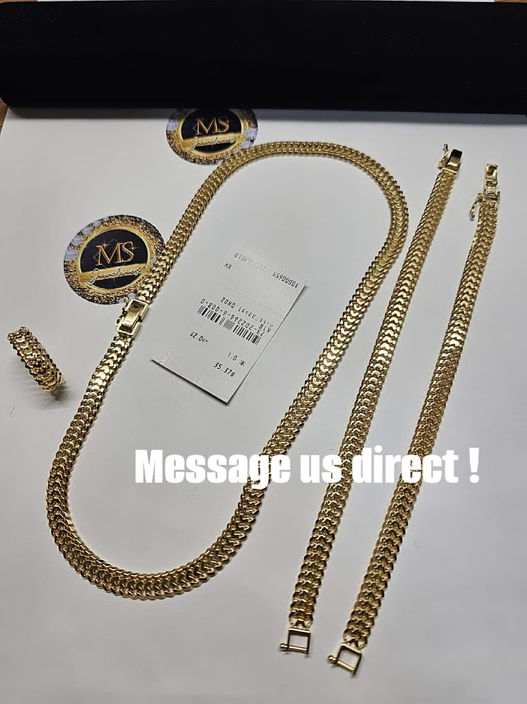 K18 MADE HEARTBIZ DESIGN♥️ NECKLACE 40CM-34G~ 42CM ~35G~ 45CM 