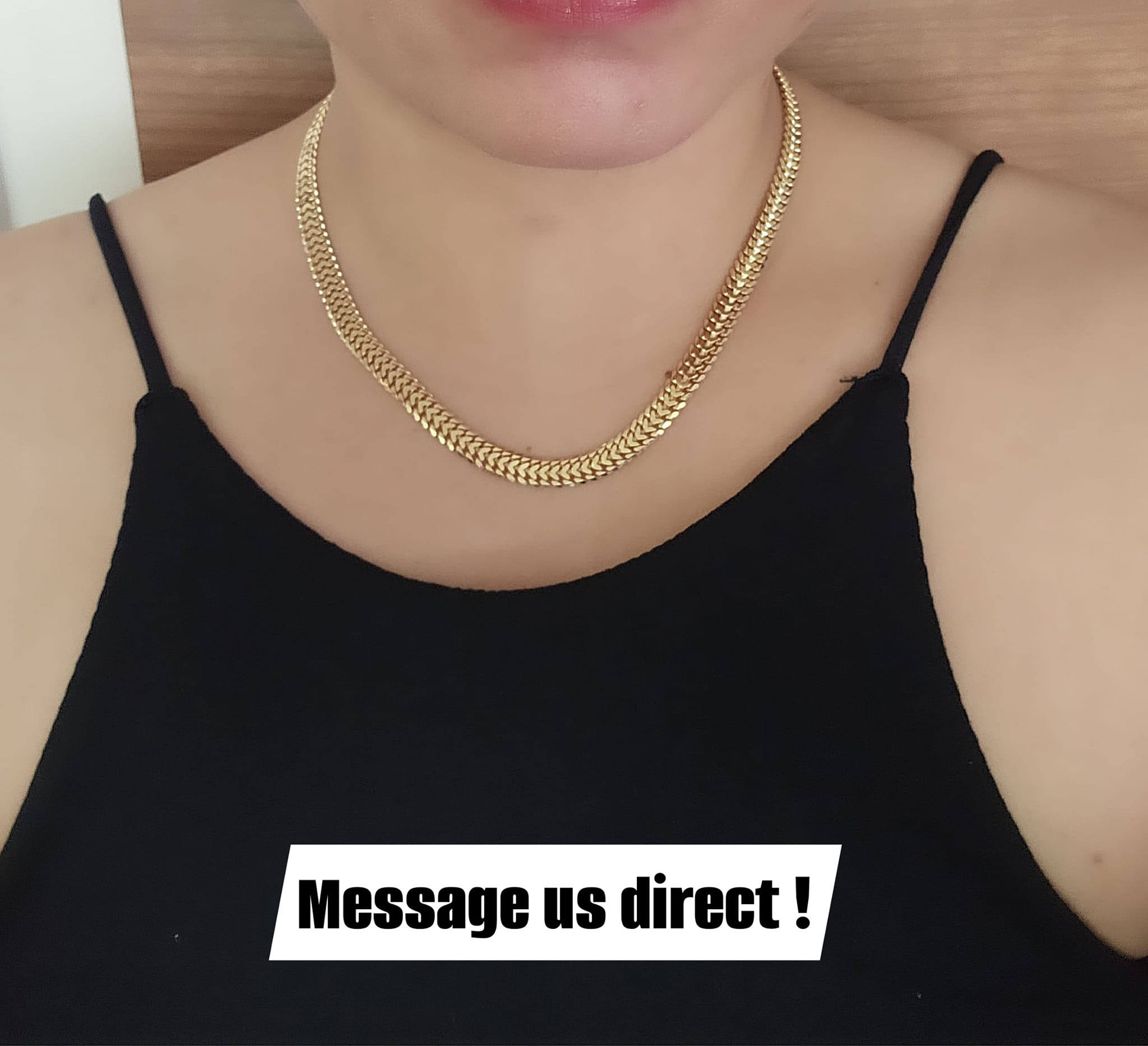 K18 MADE HEARTBIZ DESIGN♥️ NECKLACE 40CM-34G~ 42CM ~35G~ 45CM 