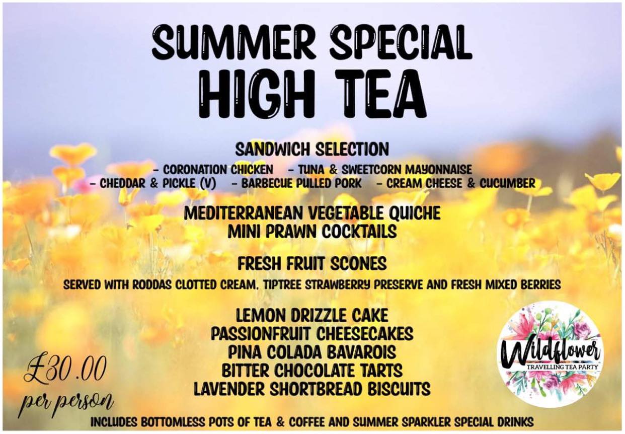 🌴☀️👙🕶SUMMER SPECIAL HIGH TEA🏝☀️👙🕶... - Drake Teas On The Bus