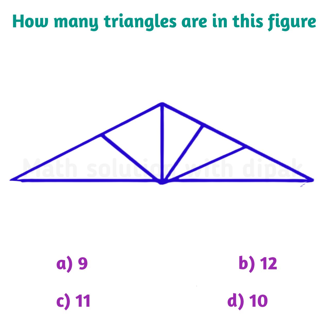 Math - How many triangles are in this figure #mathskills , #triangle ...