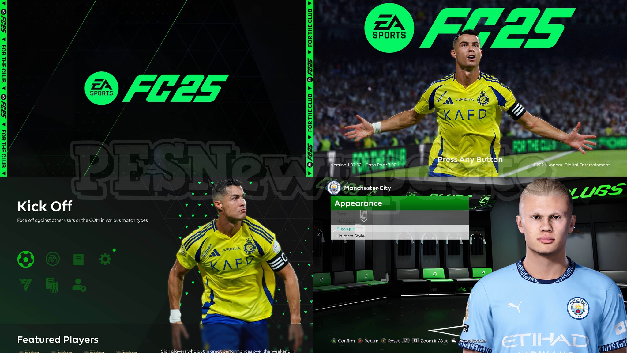 PESNewupdate - PES 2021 Menu EA FC 25 V1.5 by PESNewupdate Added, now ...
