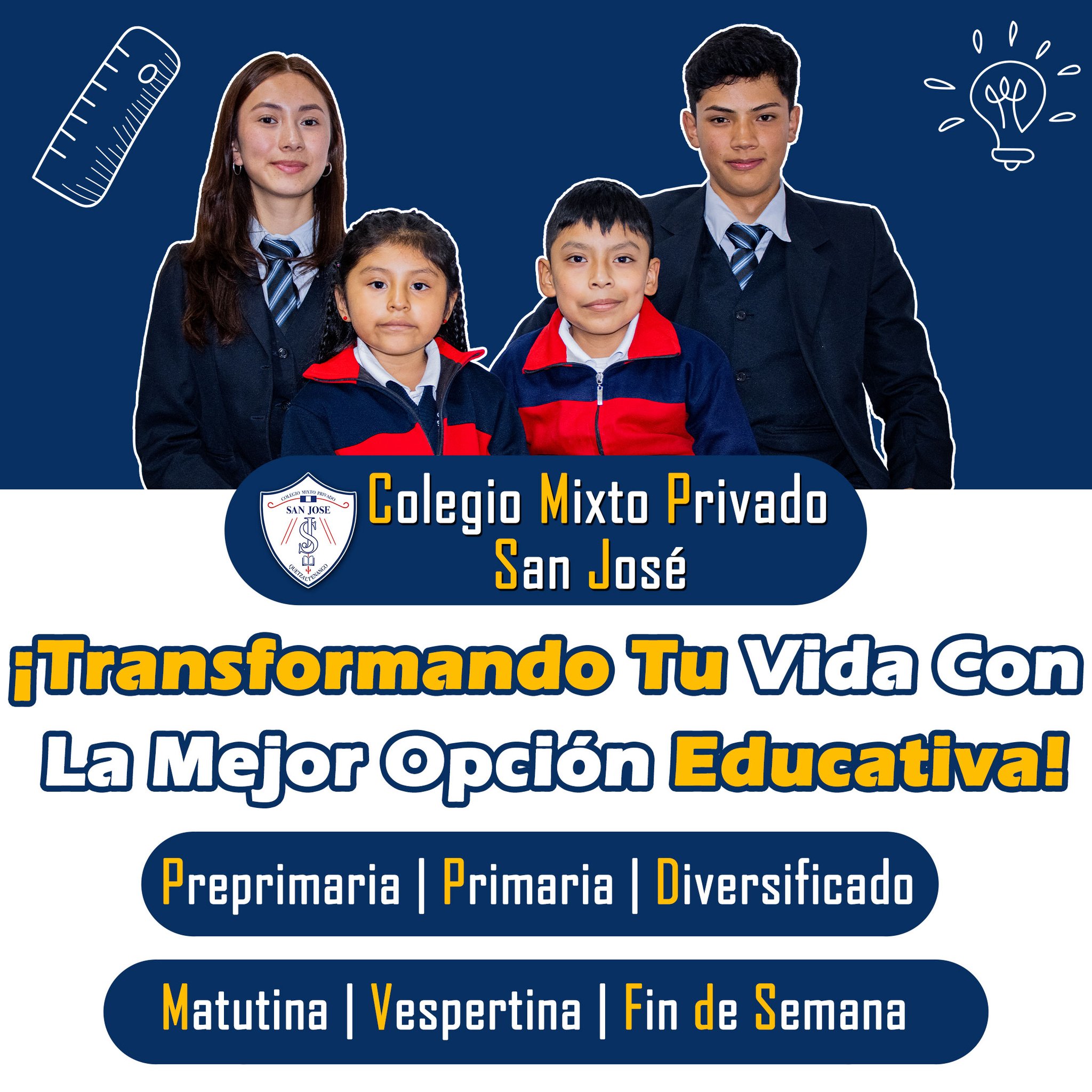 ⭐¡INSCRIPCIONES 2025!⭐... - Colegio Mixto Privado San José | Facebook