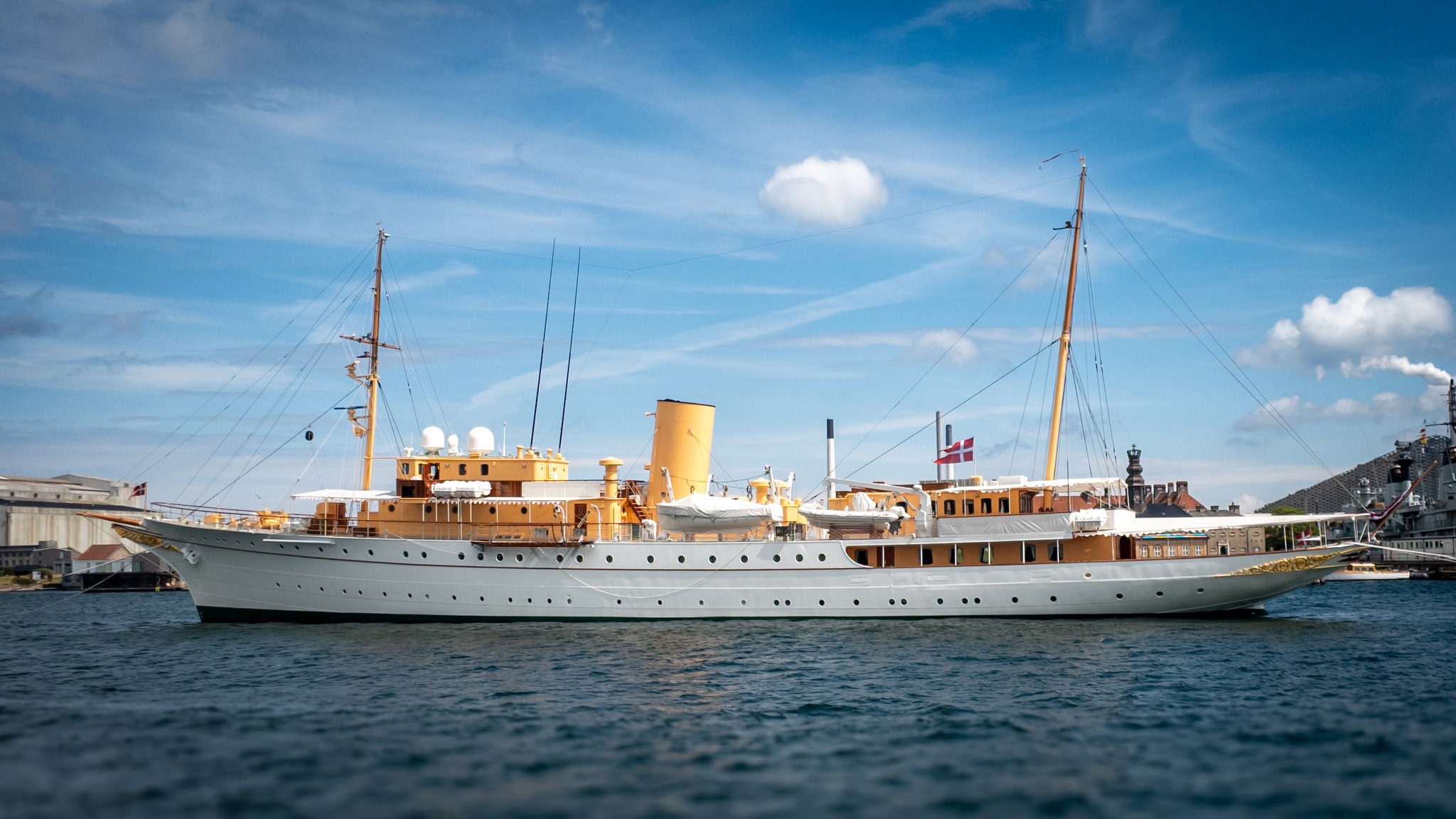 The Danish royal yacht Dannebrog