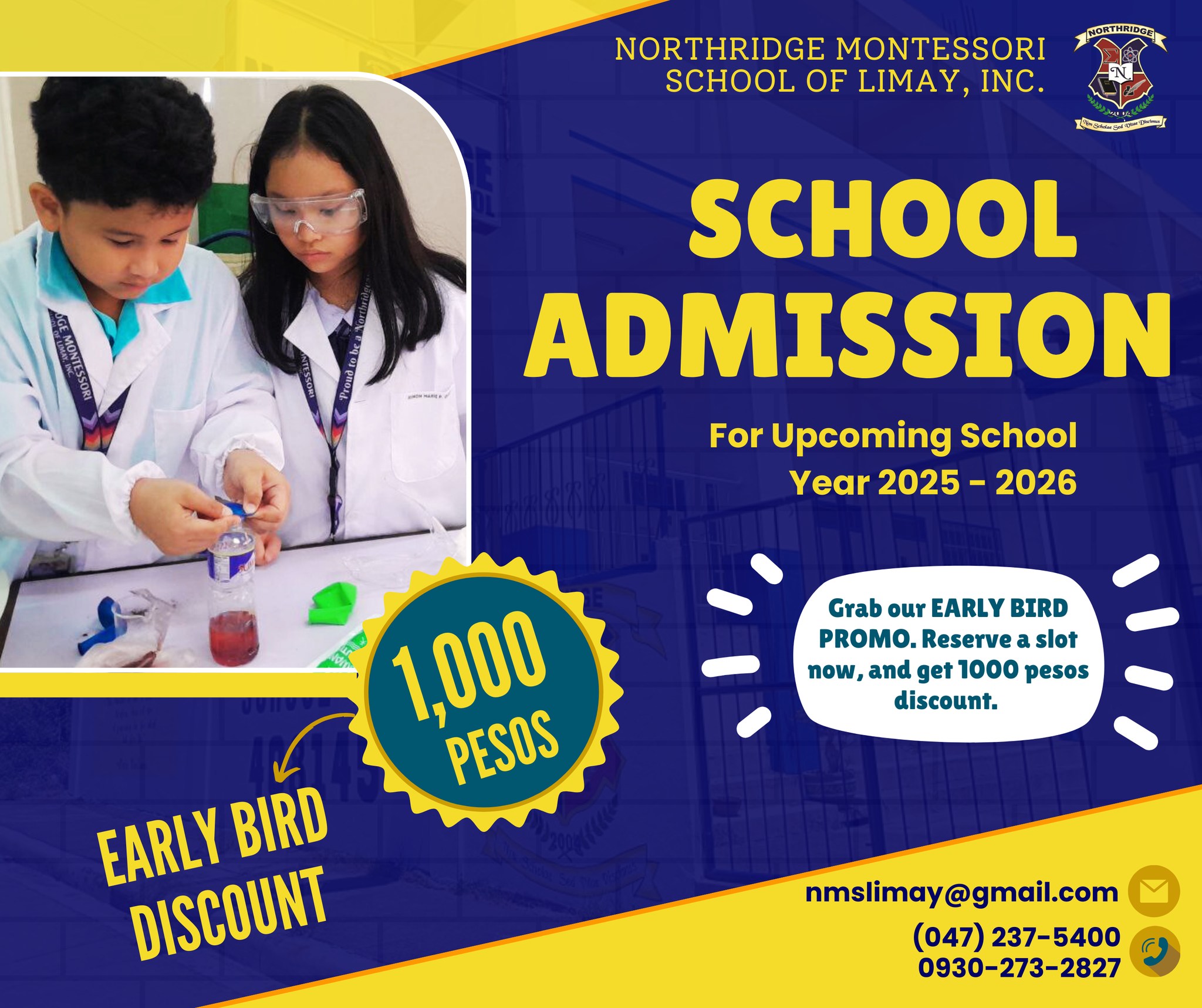 Northridge - 📢 EARLY BIRD ENROLLMENT PROMO! 🐦 Secure your child’s spot ...