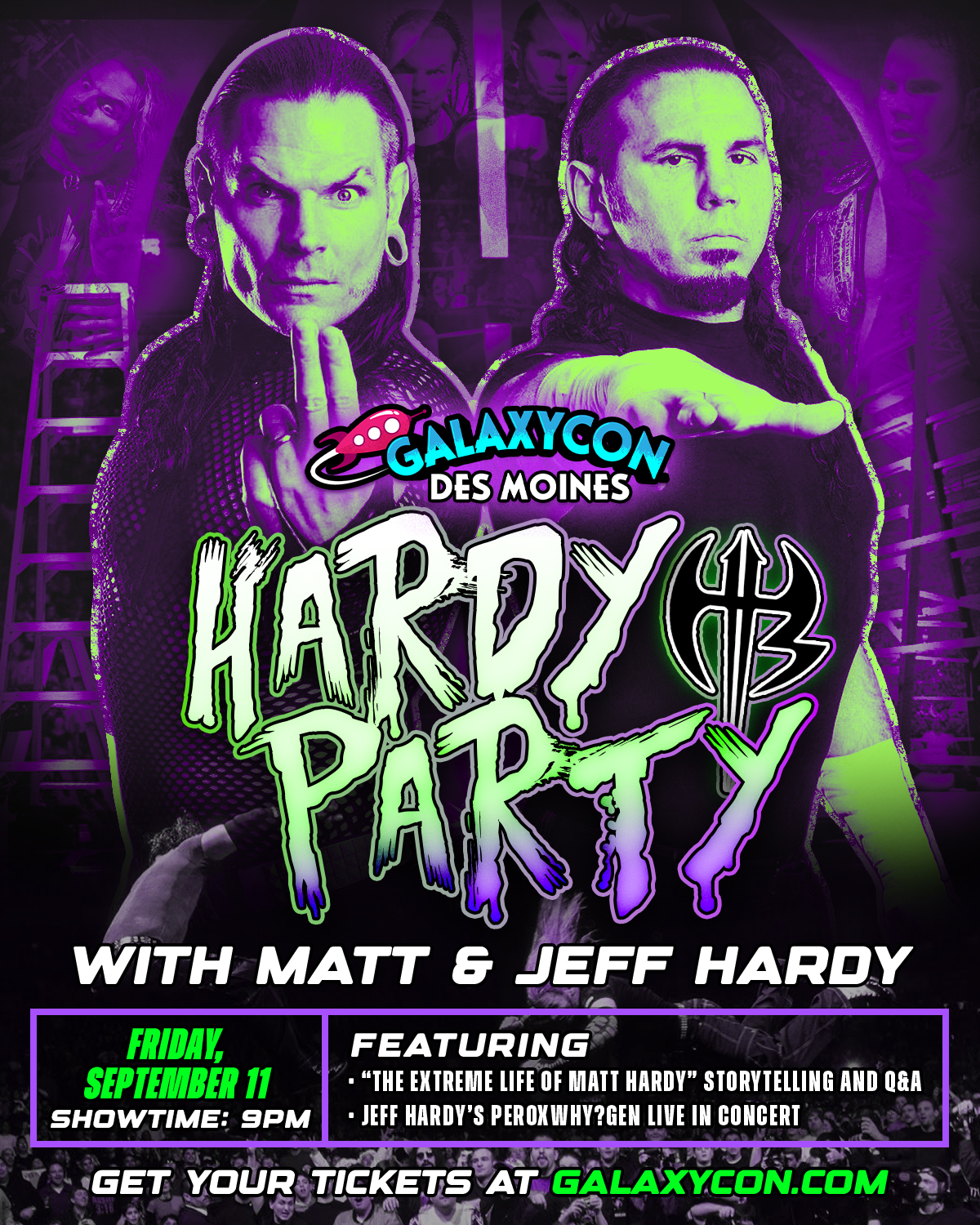 Hardy Boyz at GalaxyCon Des Moines: Matt and Jeff Hardy's Hardy Party