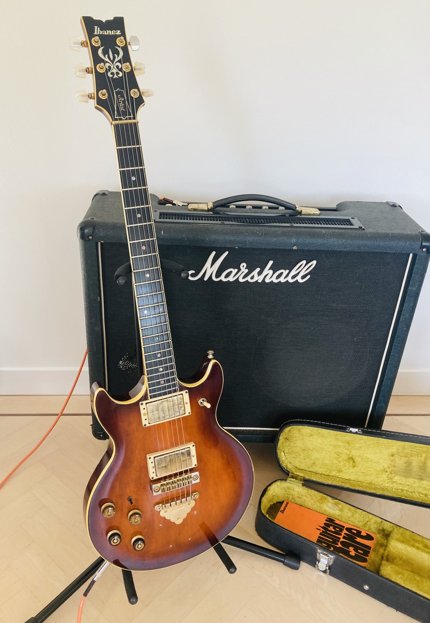Here's my lefty Japanese Vestax D'Angelico NY-2 circa 2002.