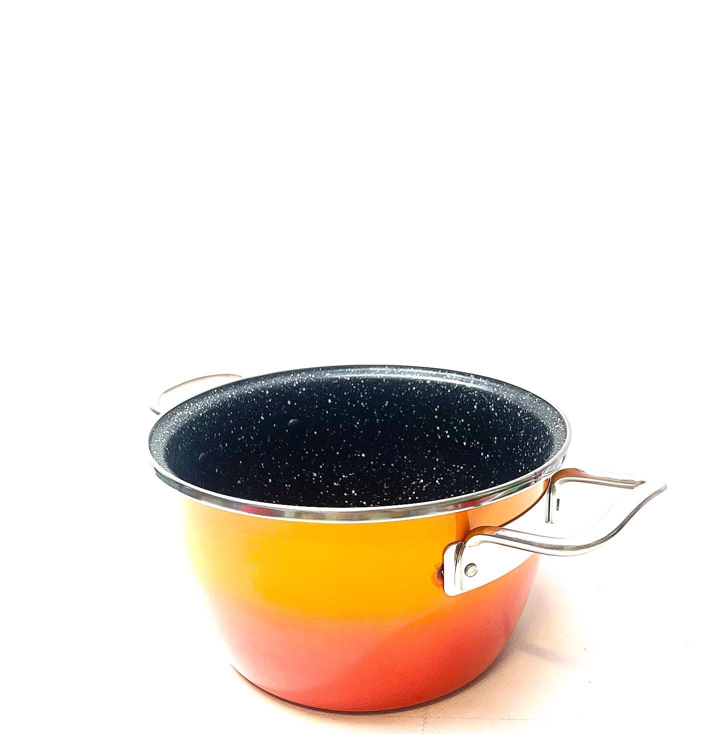Olla Zanetti Evolution De 20 Cm - Antiadherente, Apta Para Inducción, Fondo Grueso 4mm, Mango Soft Touch