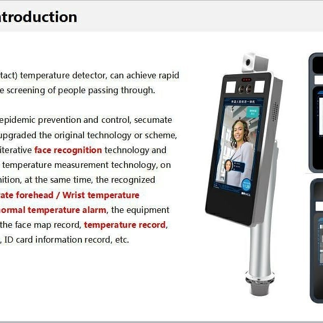 7 Inches Forehead... - Interactive digital signage
