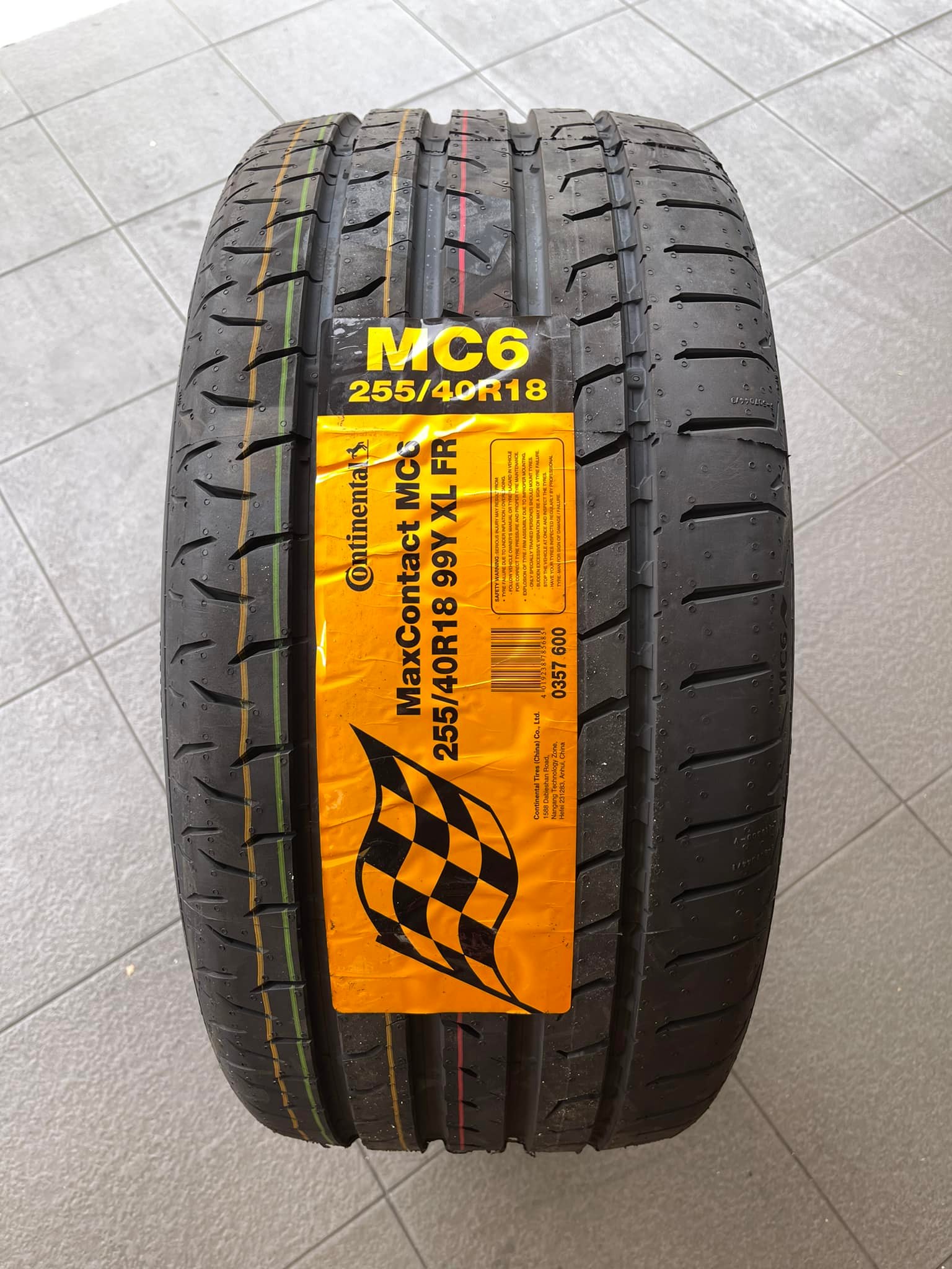255/40/18 CONTINENTAL MAXCONTACT | MC6 YEAR 2023 . . 1pcs Rm745