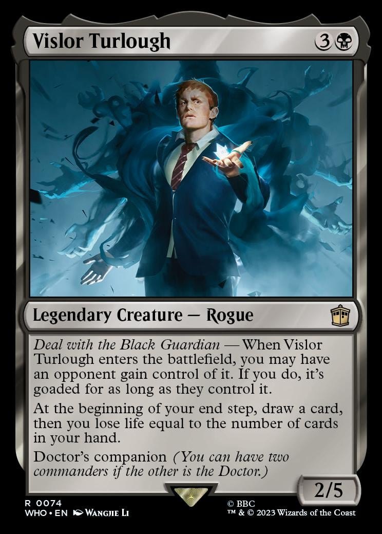 villainous choice cards mtg Magic: The Gathering Doctor Who Commander Deck Missy Universes Beyond: Showcase Doctor