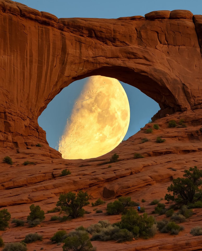 Interesting - A once-in-a-lifetime alignment — when the moon rises ...