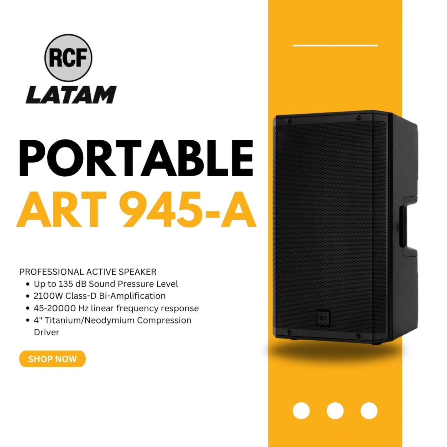 RCF - ART 945-A is masterfully engineered to deliver stellar audio ...