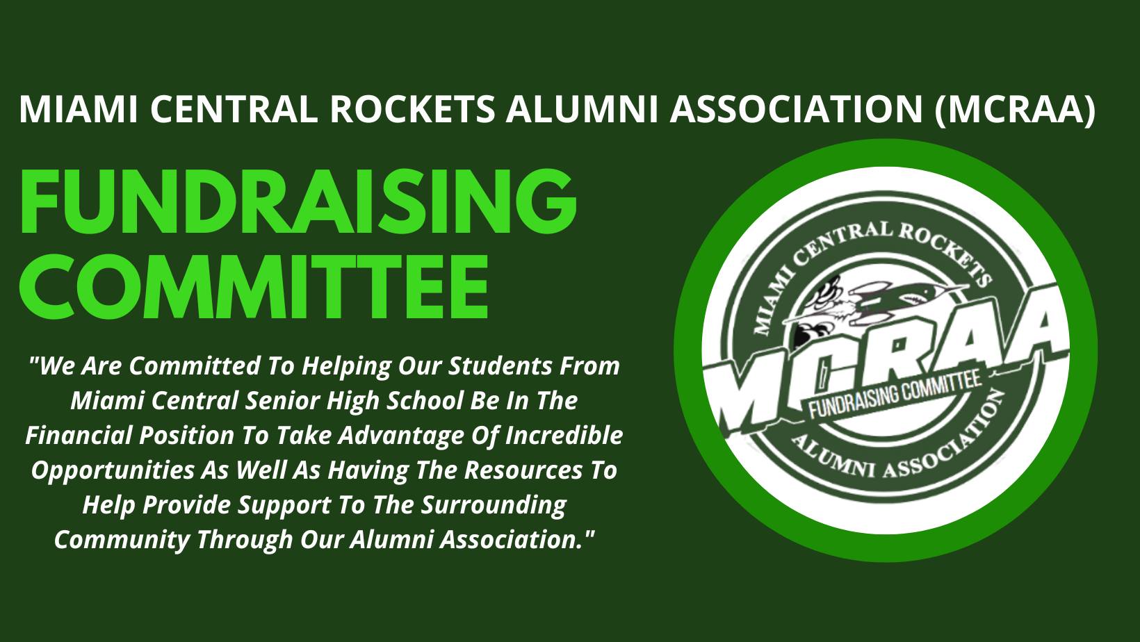 Miami Central Rockets MCRAA Fundraising Committee