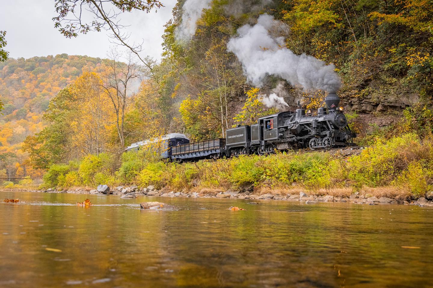 Cass - The Durbin Rocket with Heisler locomotive # 6 rolls