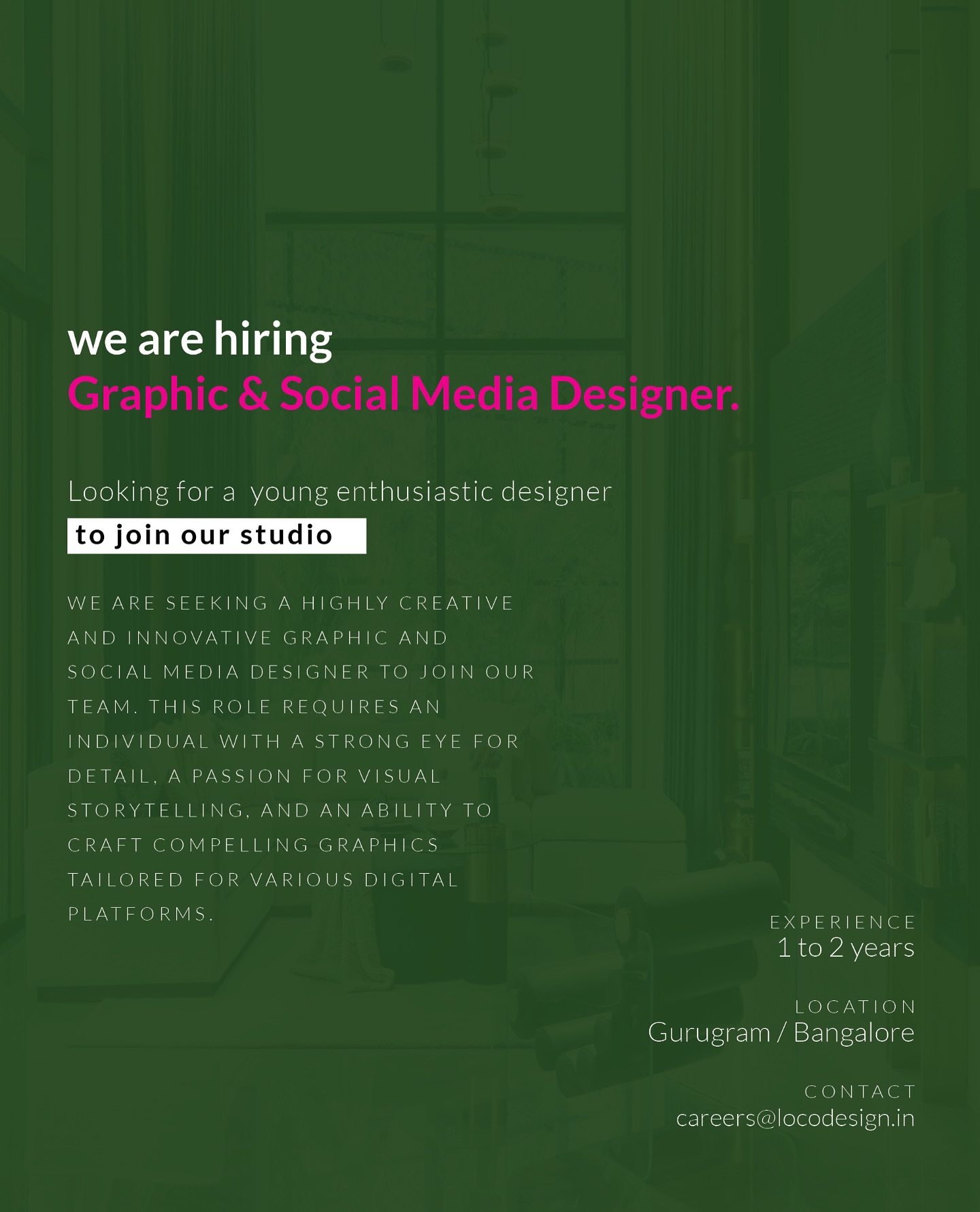 LOCO - We are hiring Graphic & Social Media Designer Looking for a ...