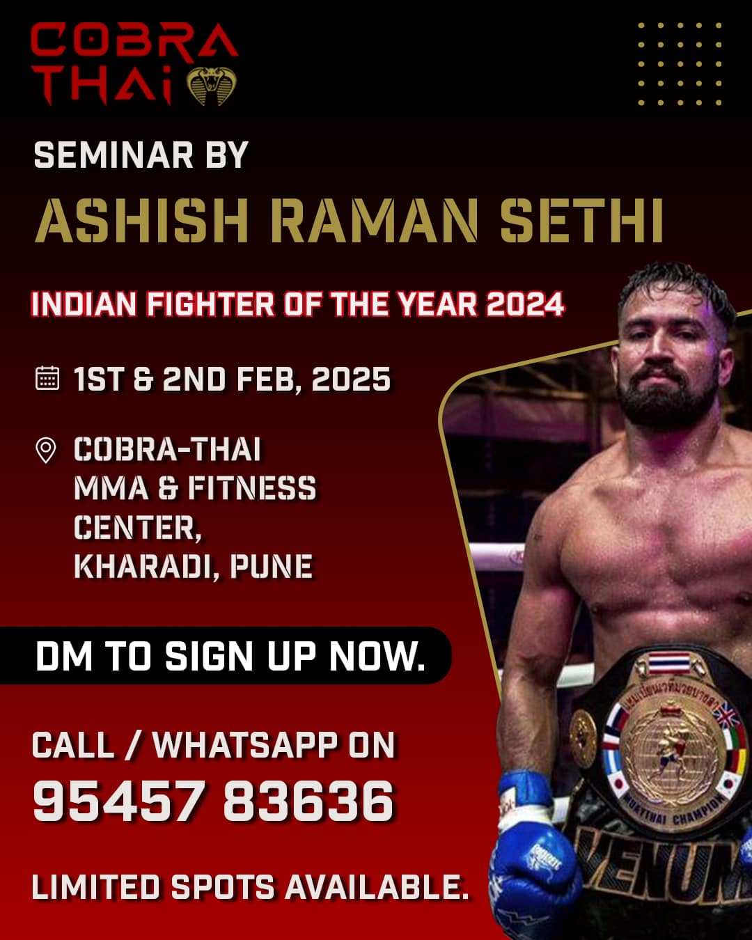 Cobra - EXCLUSIVE SEMINAR ALERT! We are thrilled to announce that ...