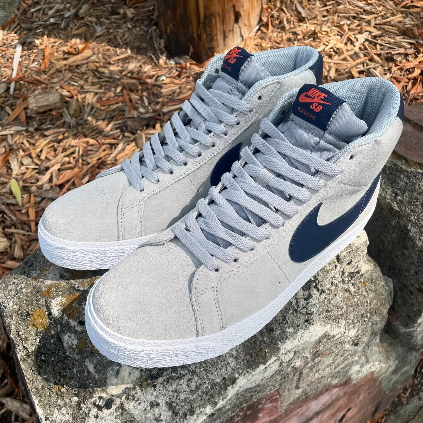 Nike SB Blazer Zoom Mid Wolf Grey Available now #comfortskateshop 