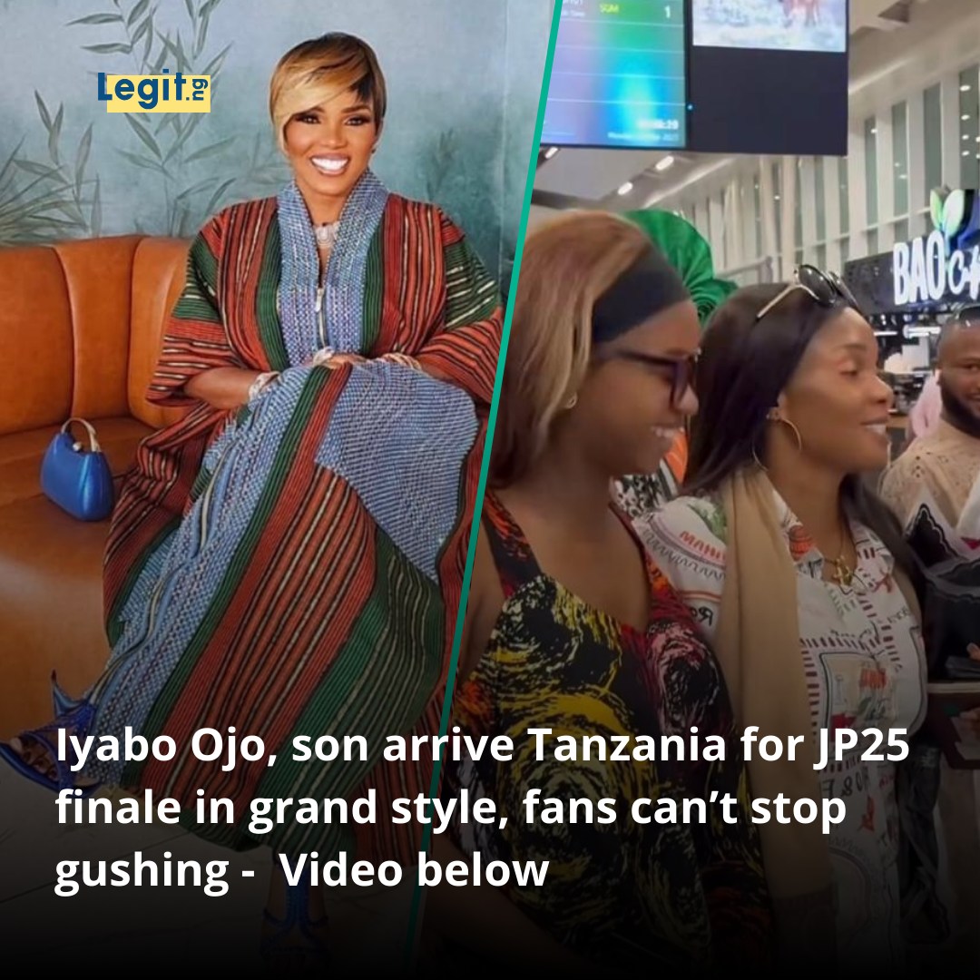 Legit.ng - Iyabo Ojo and son Festus receive a vibrant... | Facebook