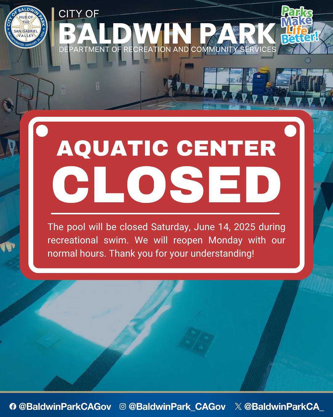 City - 🚫🏊‍♀️ Pool Closure Notice 🛠️ The pool will be closed during ...