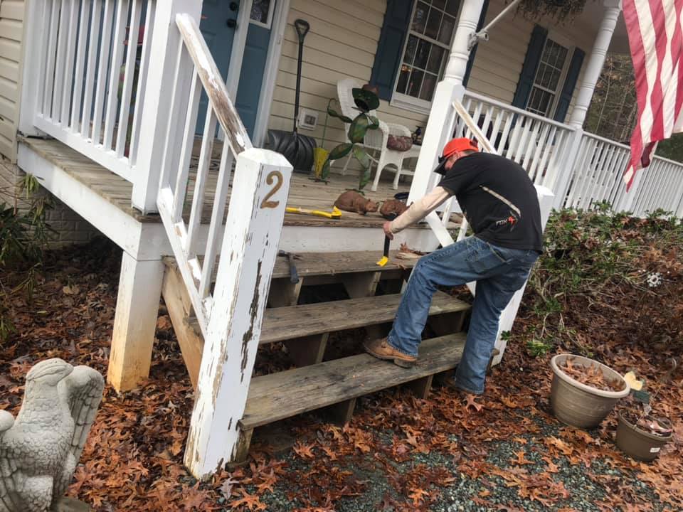 Rotten wooden railings and steps... - Suncrest Proscapes | Facebook