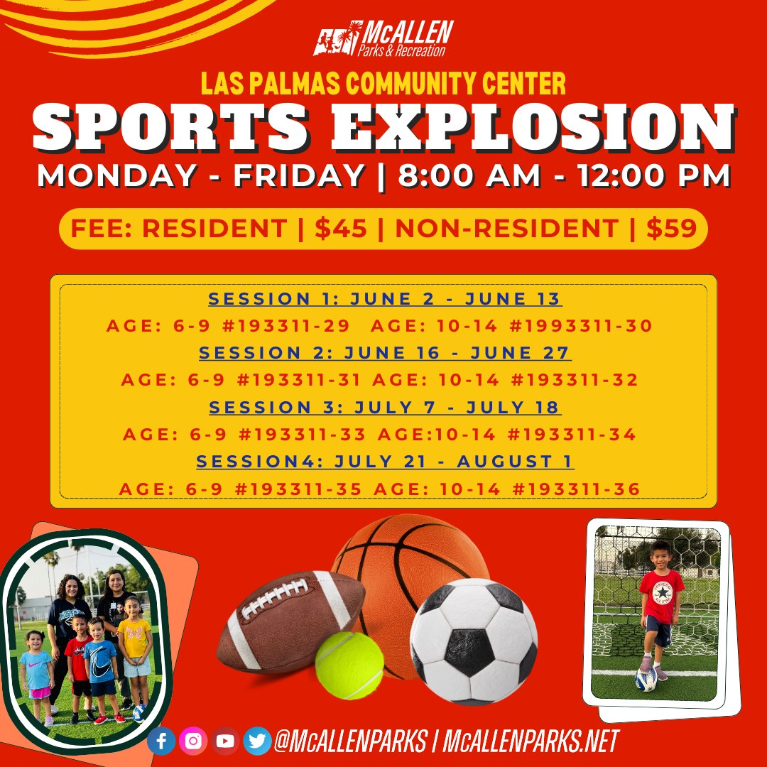 🔥 Get ready to move, play,... - McAllen Parks and Recreation | Facebook
