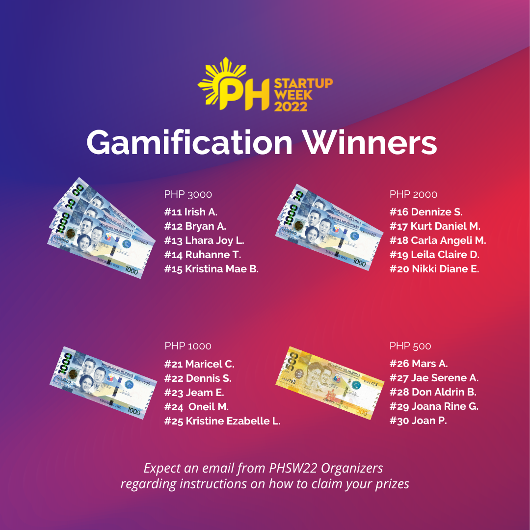 🎉 Congratulations to this year’s... - Philippine Startup Week | Facebook
