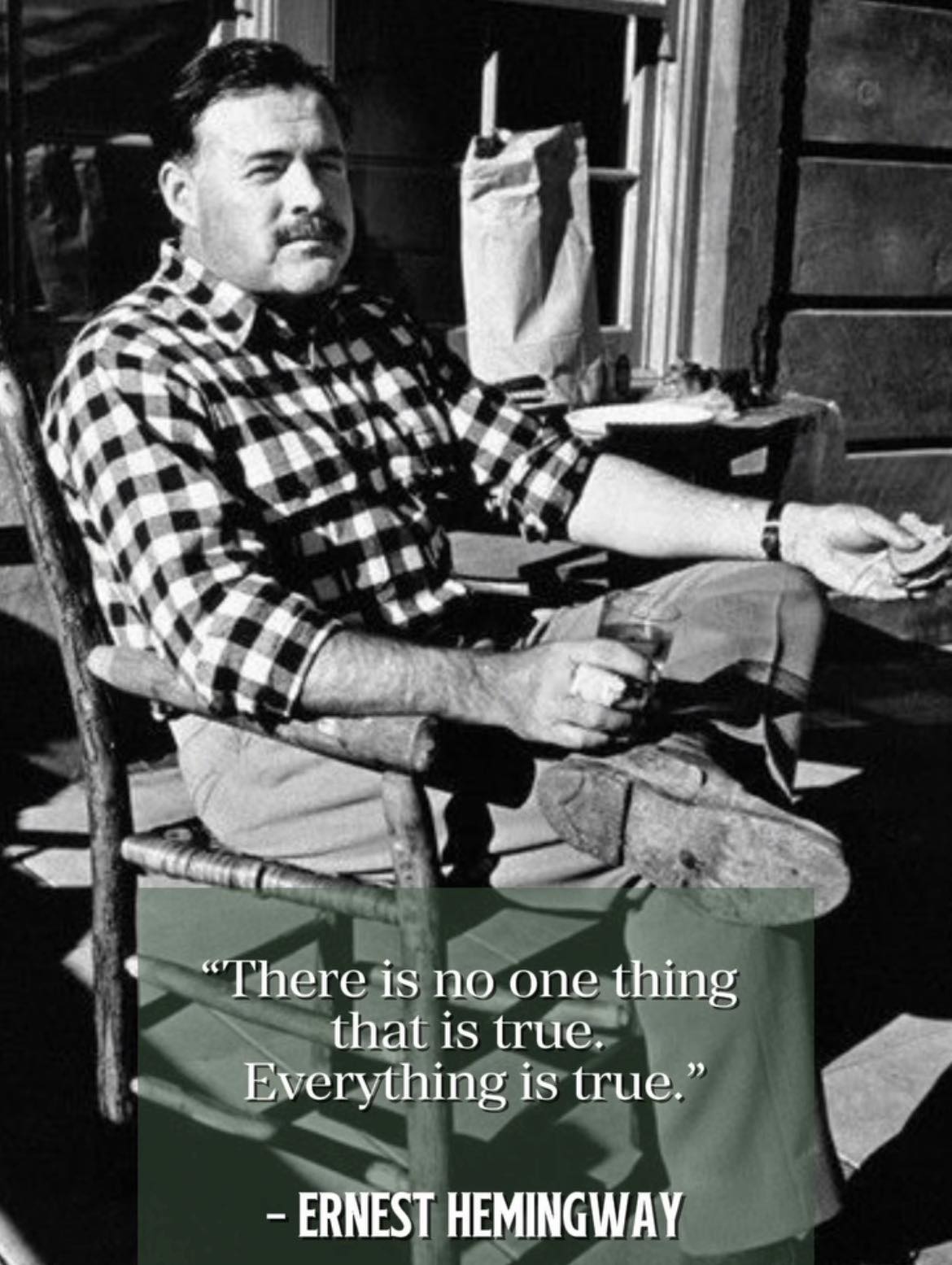 Finding - Hemingway believed truth doesn’t belong to rank, ideology, or ...