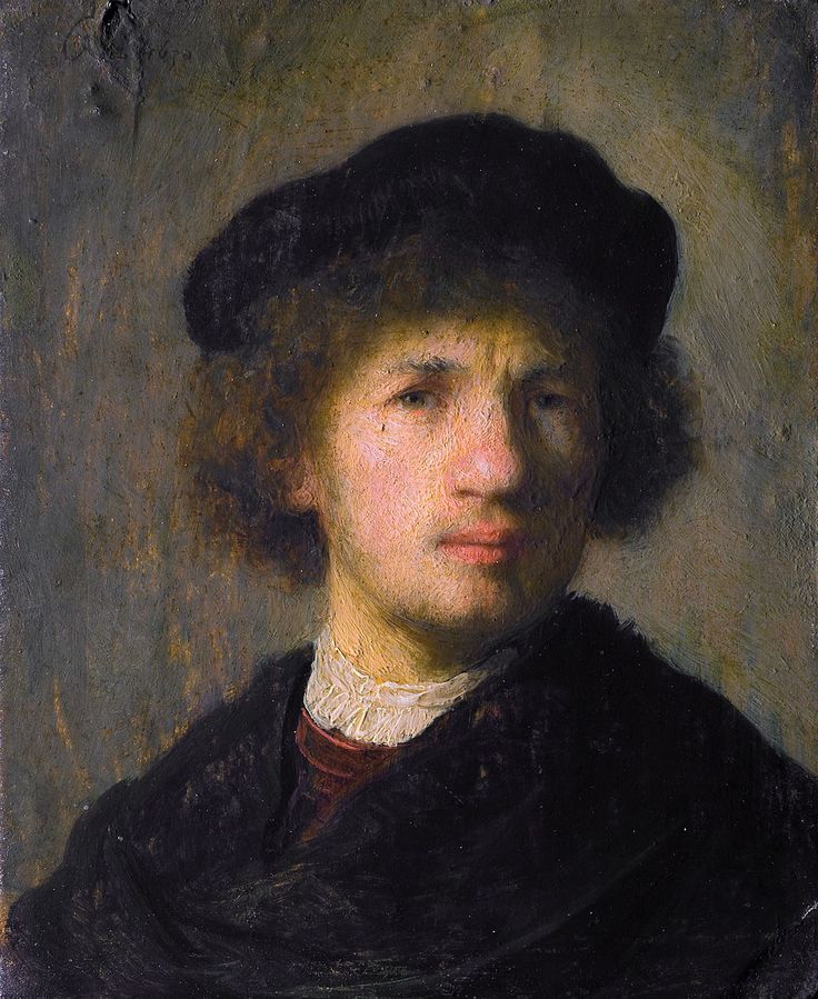 Rembrandt van Rijn Self-Portrait with Two Circles, 1665-1669
