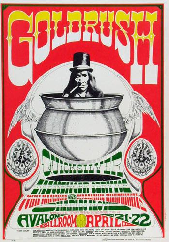 VANILLA FUDGE CHARLES LLOYD 1967　ポスター POSTER ART: Vanilla Fudge, Charles Lloyd Quartet Avalon Ballroom