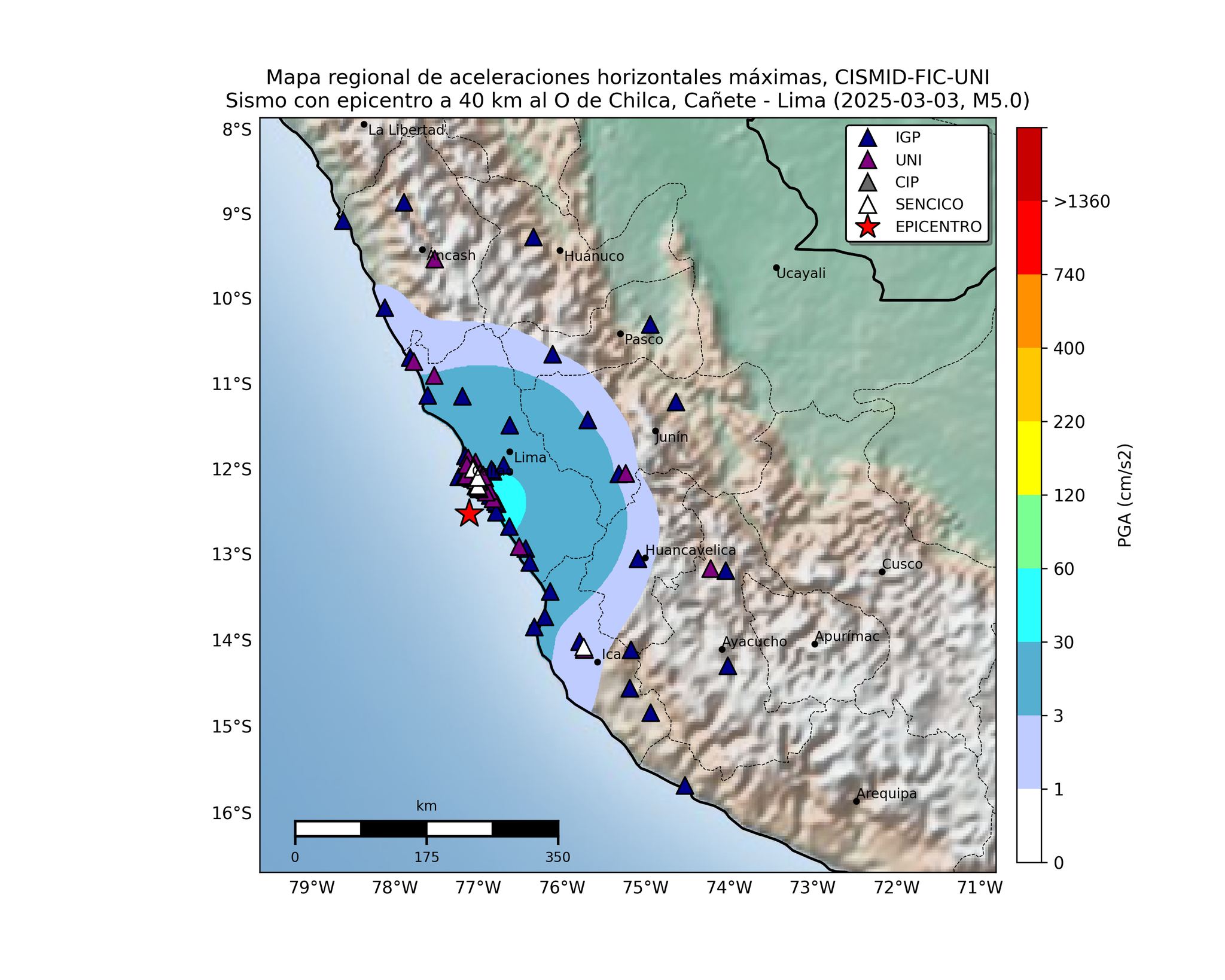 CISMID-FIC-UNI - 📌 Aceleraciones del sismo en Chilca, Cañete – Lima (M5 ...
