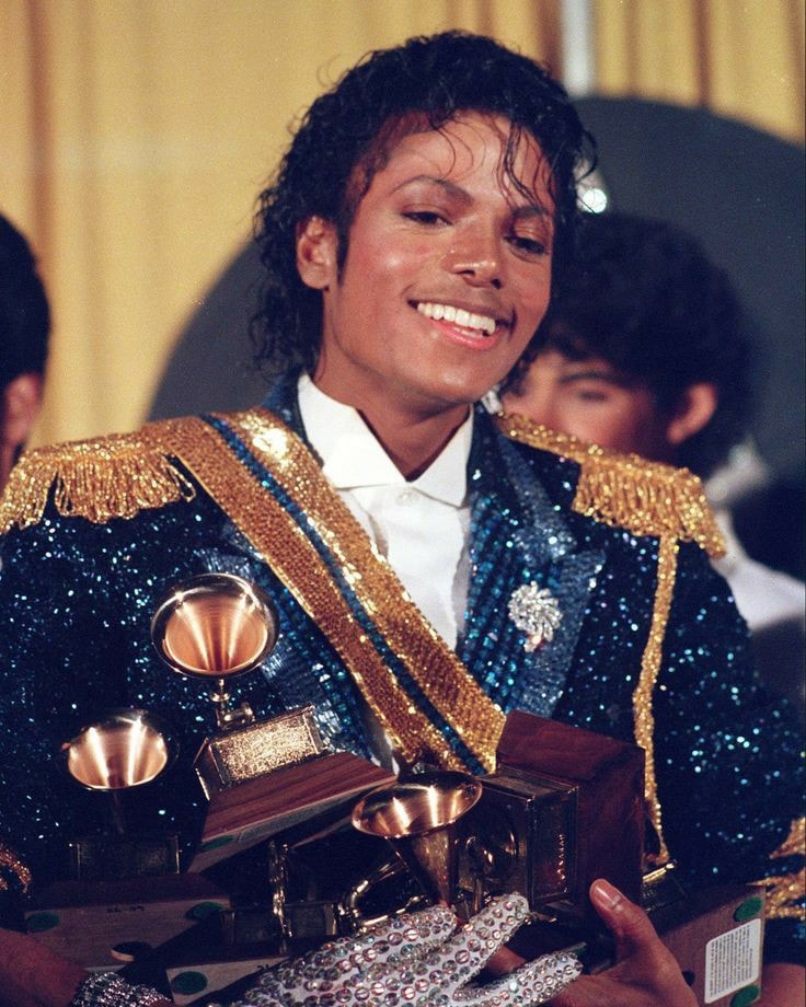 Michael Jackson wins 8 Grammys in 1984 for Thriller album