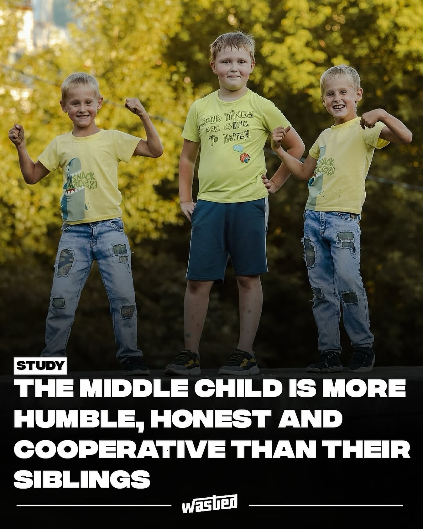 WASTED - Ashton and Lee’s study highlights that middle children often ...