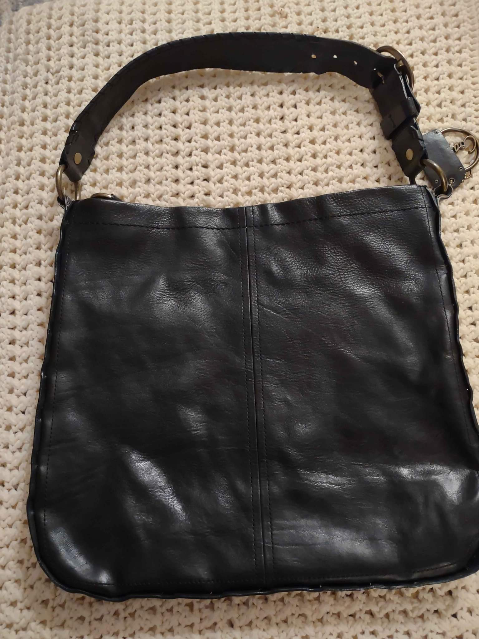 Authentic COACH Legacy Thompson Black Leather Hobo Shoulder Bag 