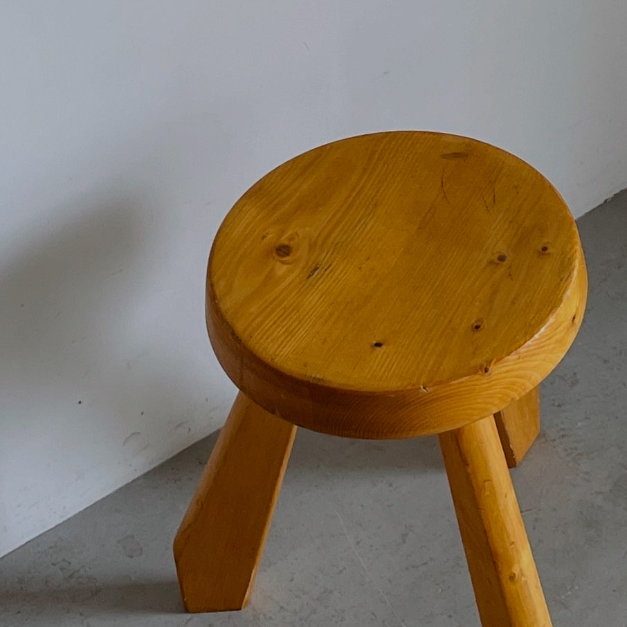 Sandoz” Stool - (Les Arcs ver.) By Charlotte Perriand