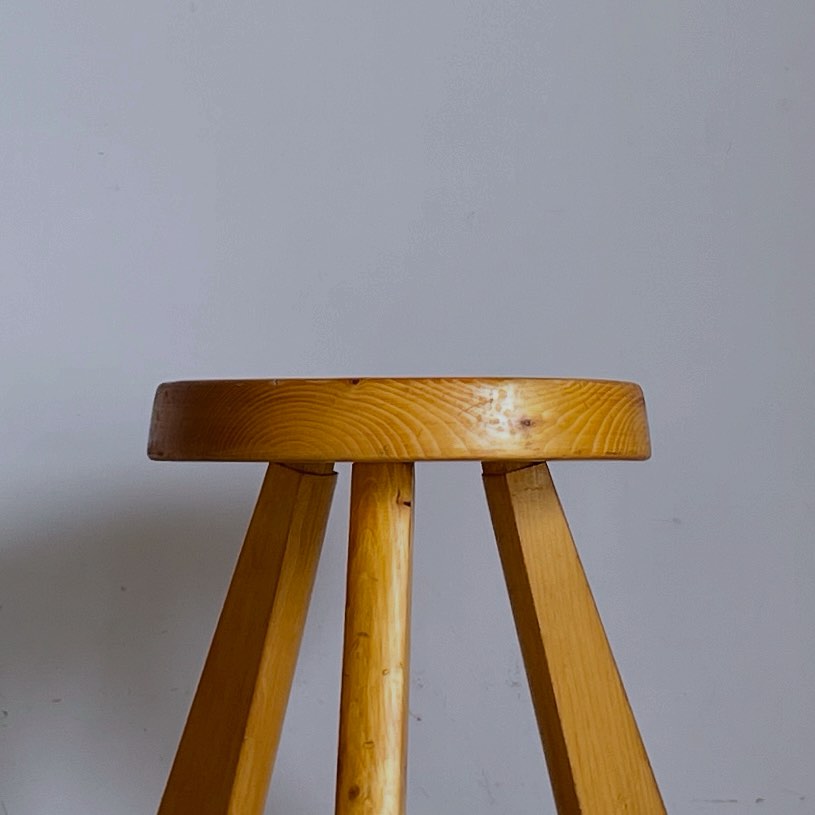 Sandoz” Stool - (Les Arcs ver.) By Charlotte Perriand