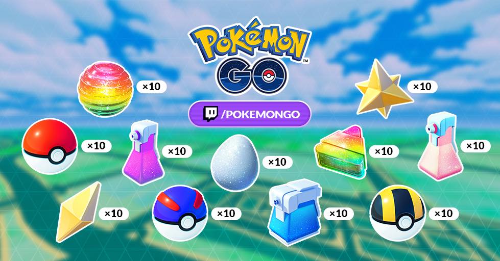 Pokemon Go 10th anniversary Twitch drops rewards