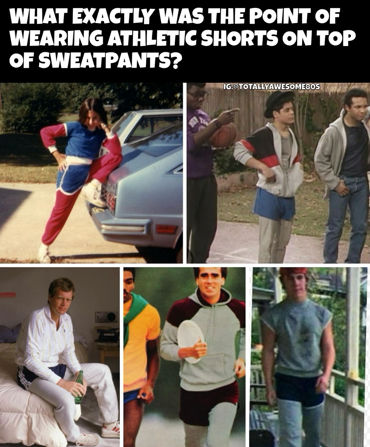 Did you rock this look? #athleticshorts #sweatpants #fashion 